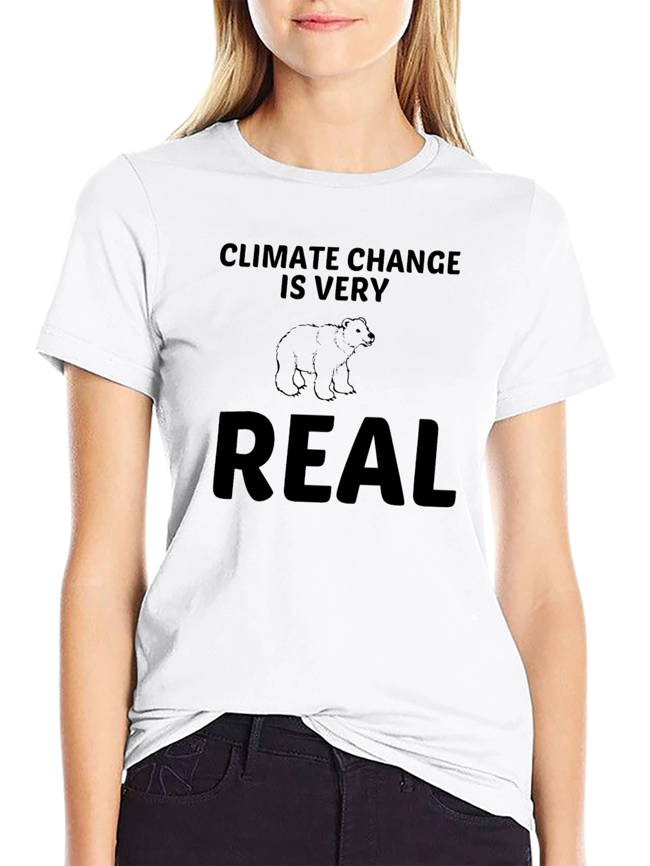 Climate Change Bear Graphic T-Shirt