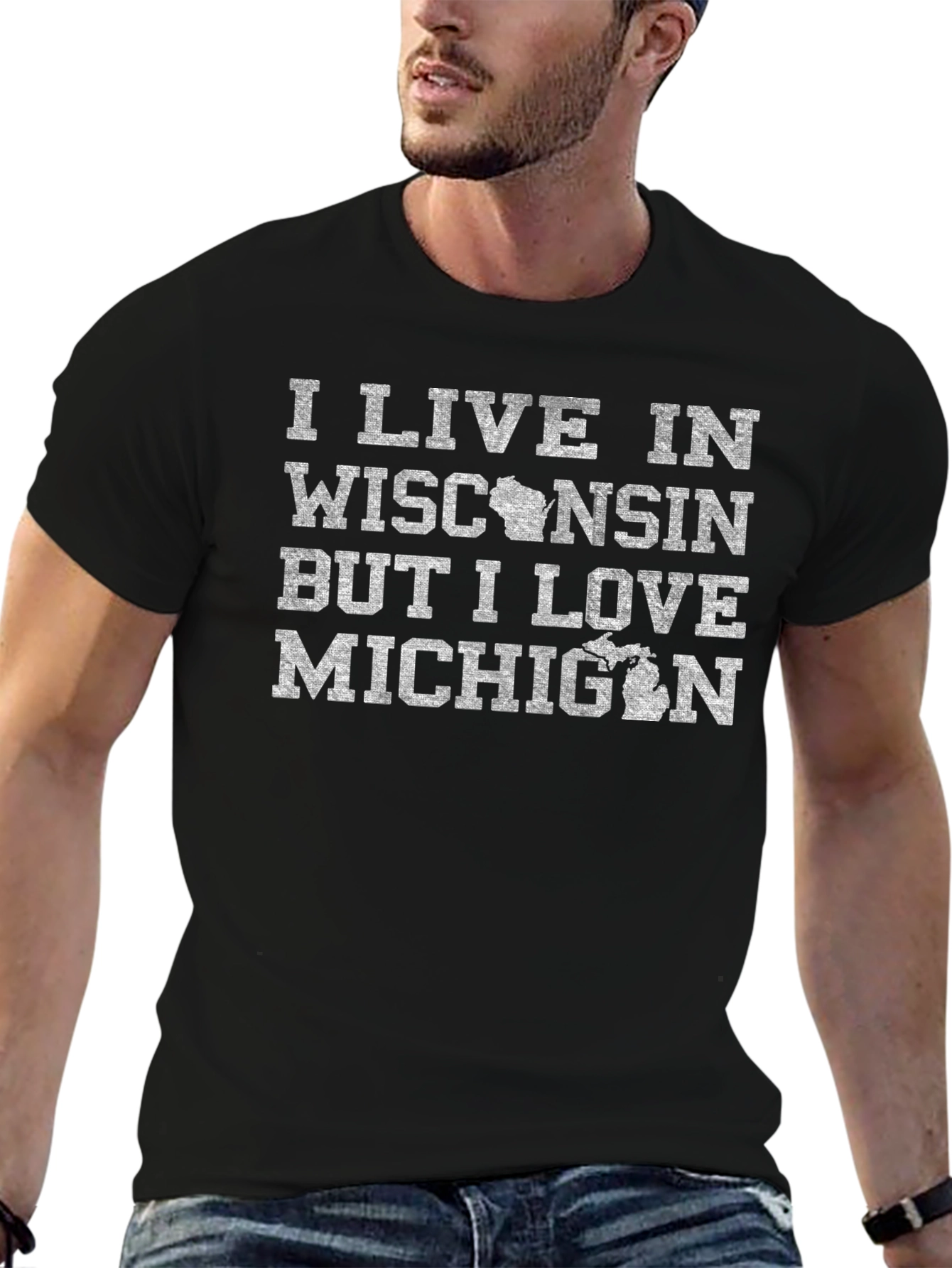 Wisconsin Resident Michigan Lover Graphic Tee