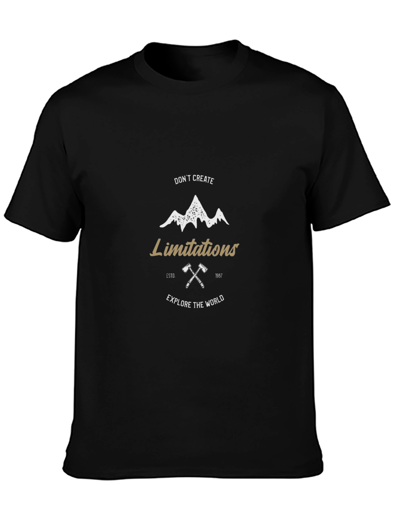 Motivational Mountain Adventure Graphic Tee