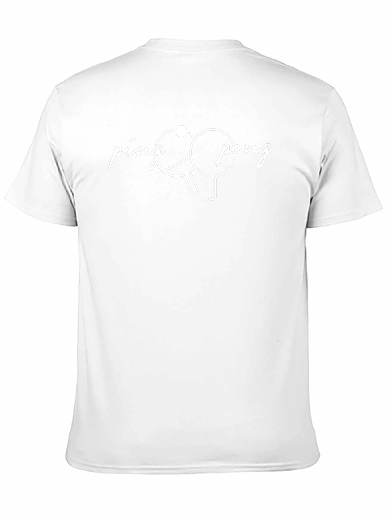 Ping Pong Graphic Tee - Black Cotton T-Shirt