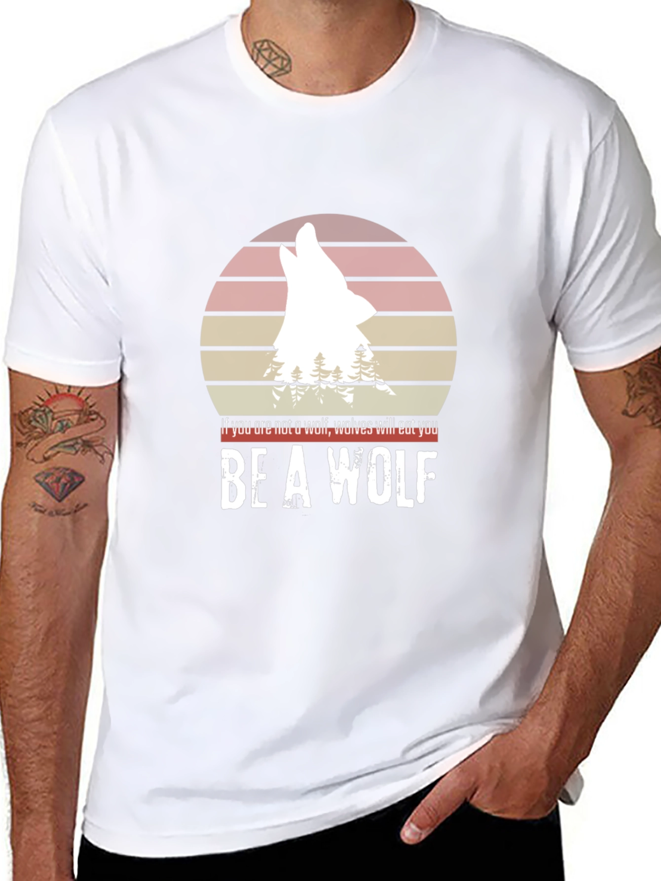 Be a Wolf T-Shirt - Motivational Graphic Tee