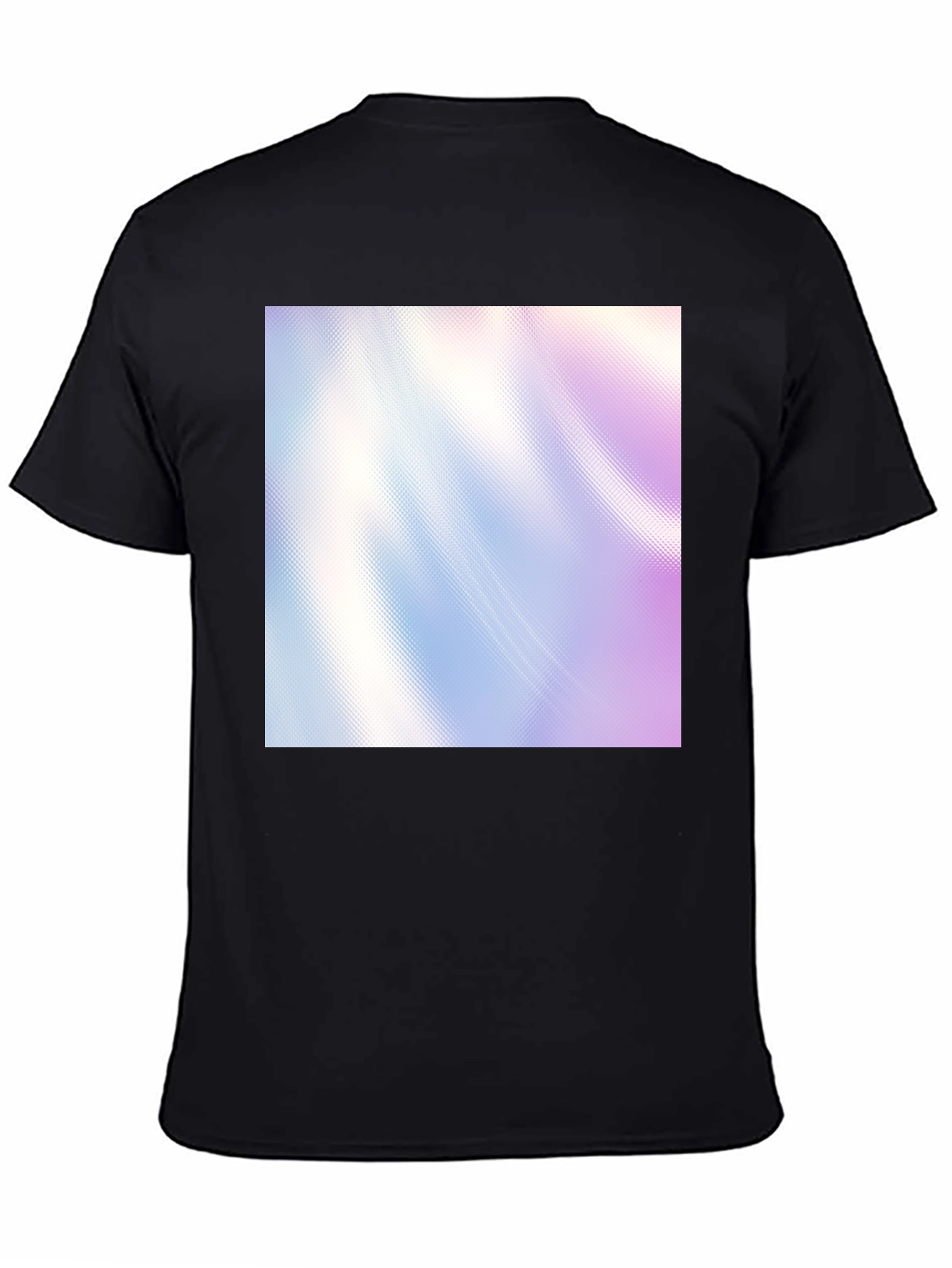 Modern Abstract Graphic Print Black T-Shirt