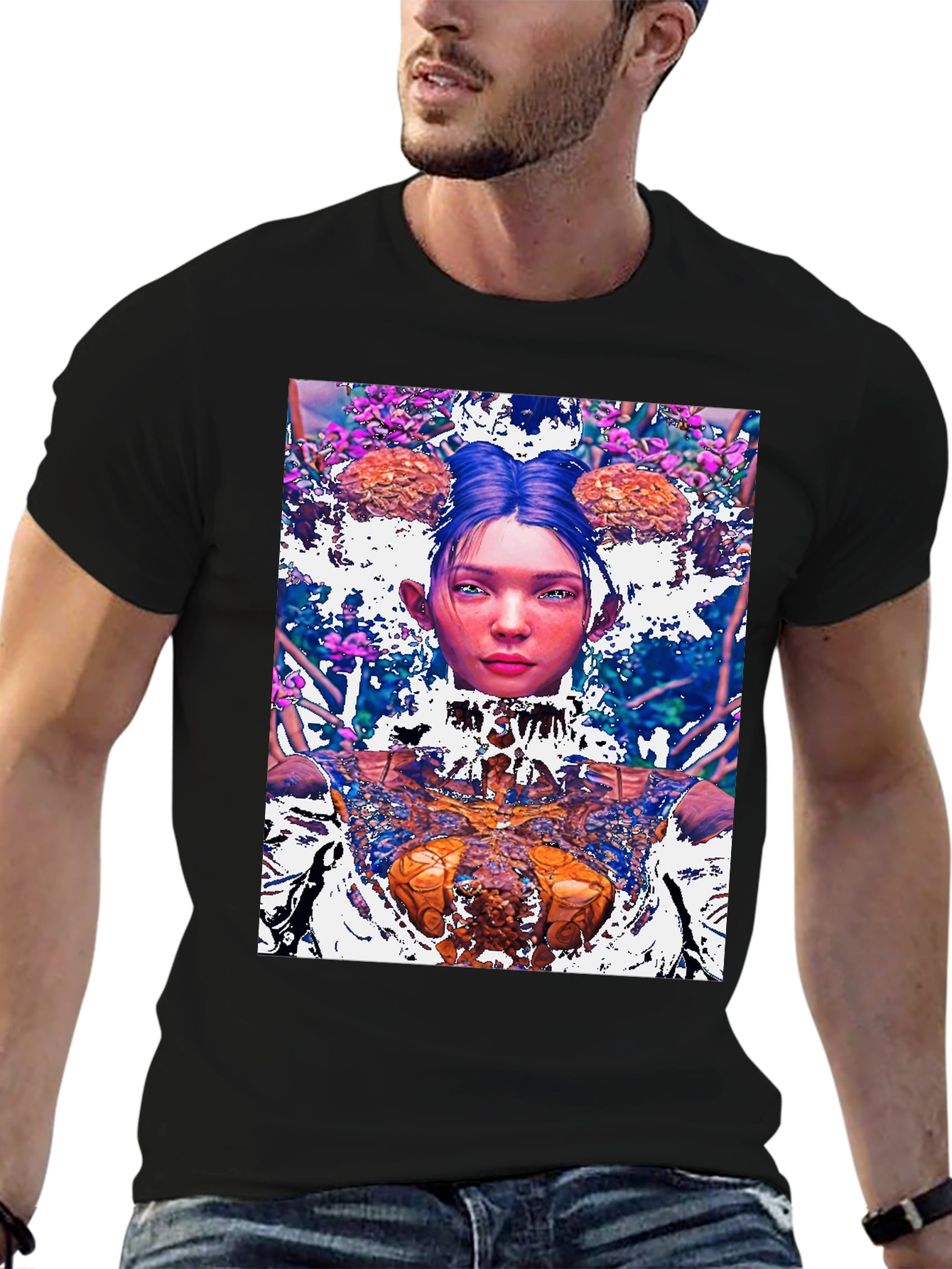 Unique Graphic Print T-Shirt