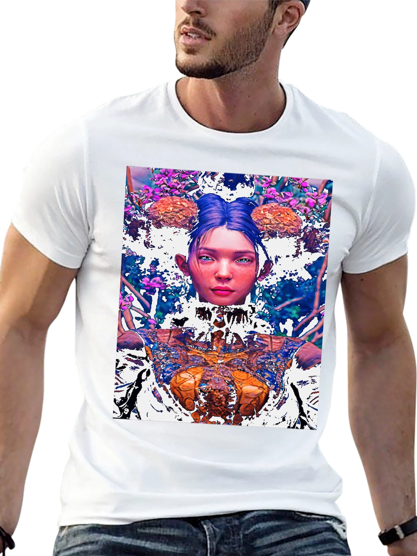 Unique Graphic Print T-Shirt