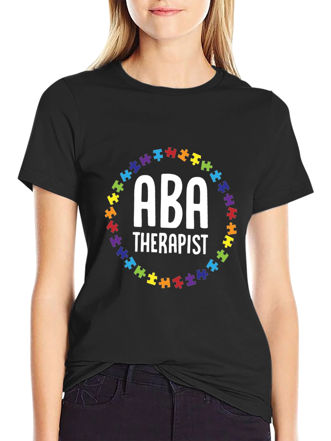 ABA Therapist Autism Puzzle T-Shirt