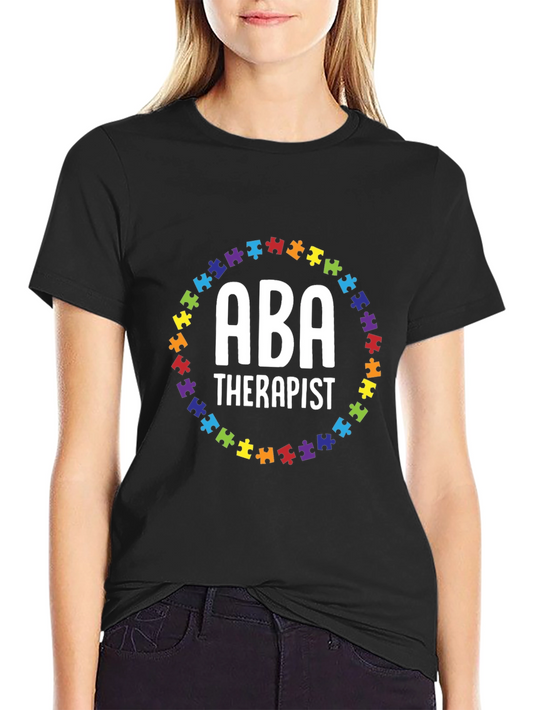 ABA Therapist Autism Puzzle T-Shirt