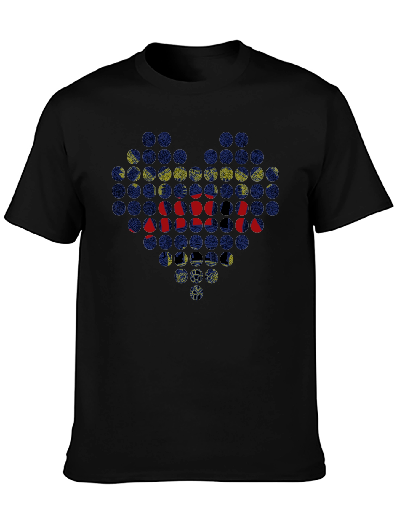 Arizona Heart T-Shirt - Black Crew Neck Tee