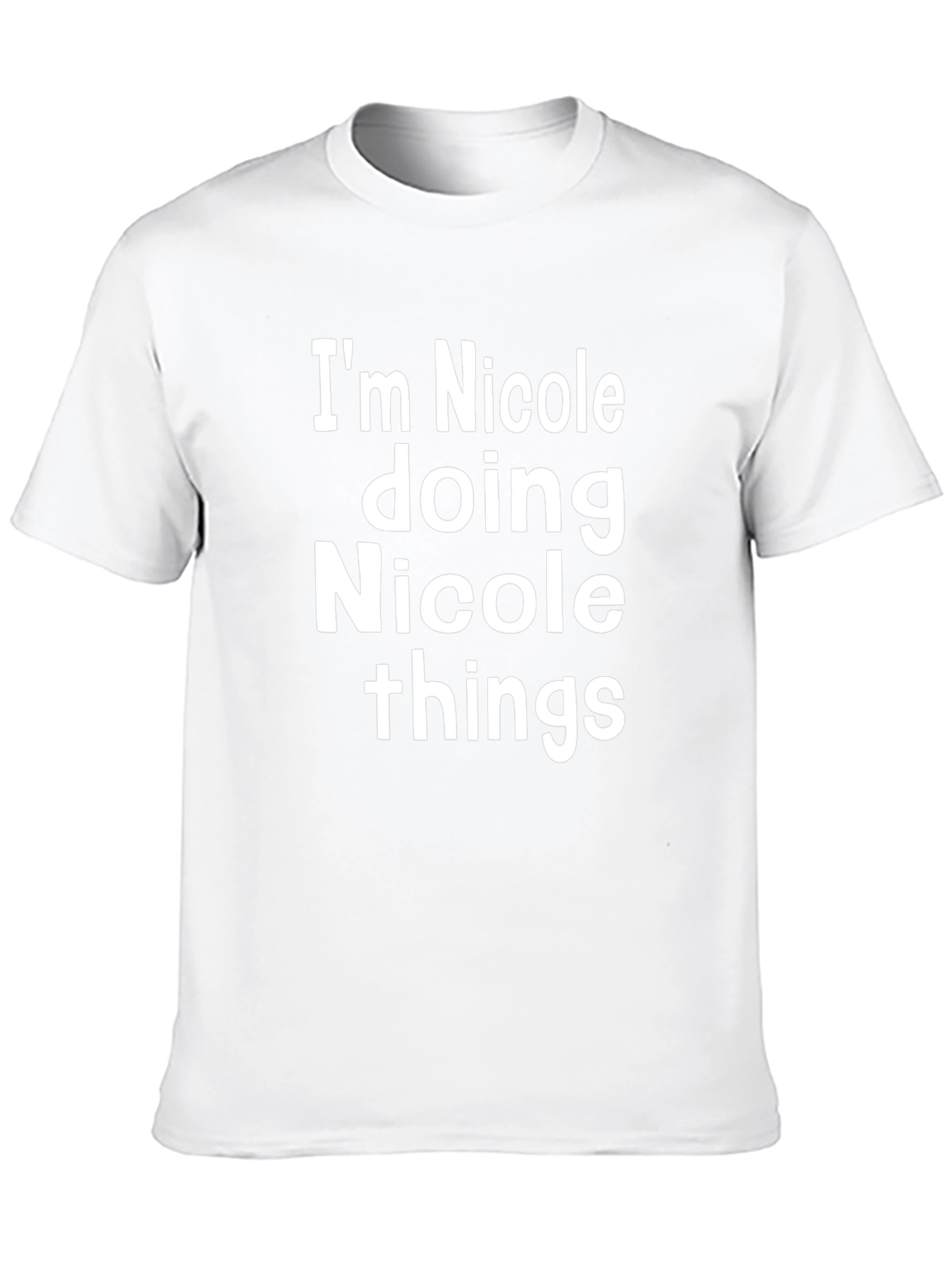 Im Nicole Doing Things Black T-Shirt