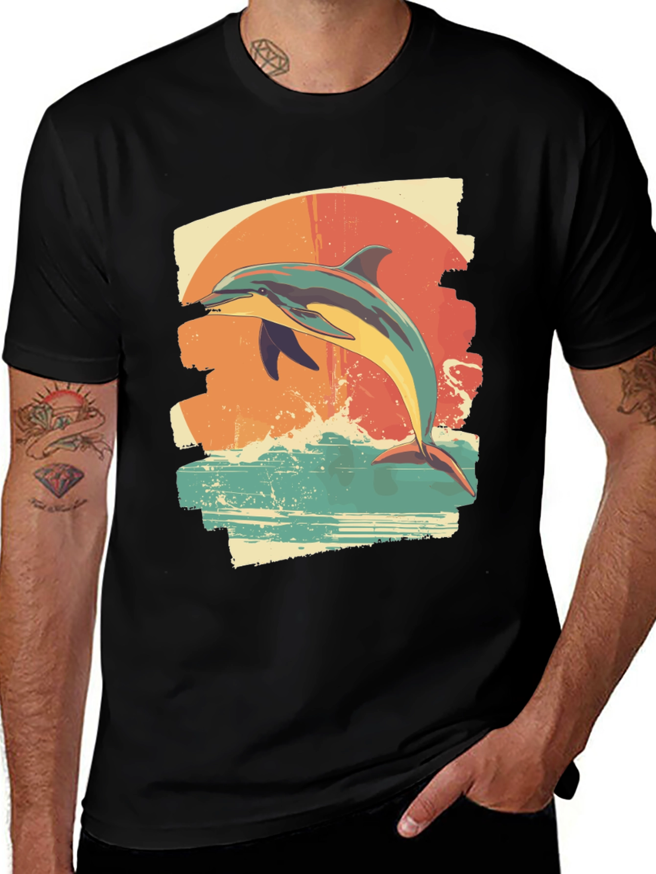 Dolphin Sunset T-Shirt - Ocean Lover Tee
