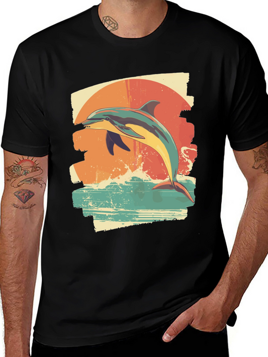 Dolphin Sunset T-Shirt - Ocean Lover Tee