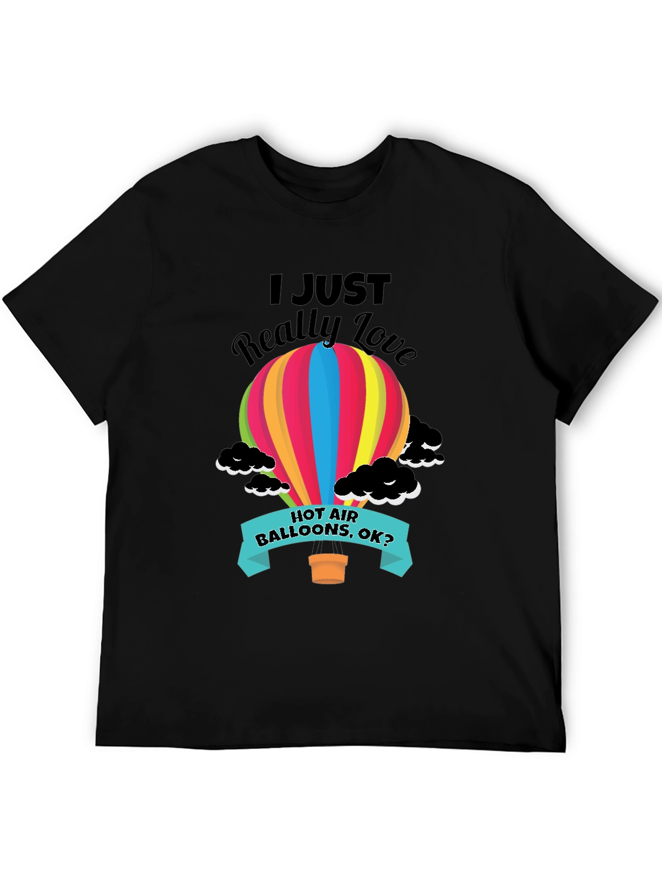 Hot Air Balloon Graphic Tee - Love Balloons Shirt