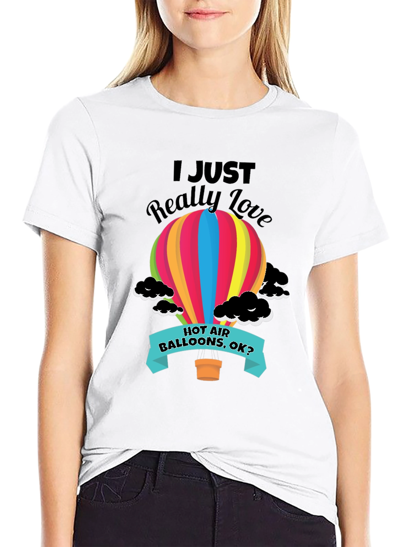 Hot Air Balloon Graphic Tee - Love Balloons Shirt