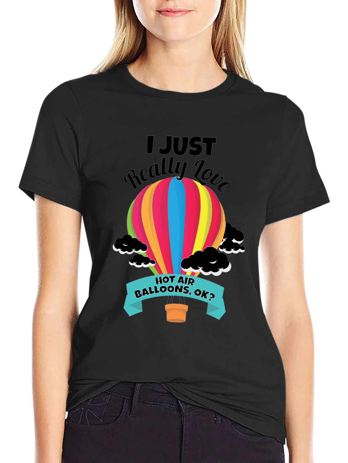 Hot Air Balloon Graphic Tee - Love Balloons Shirt