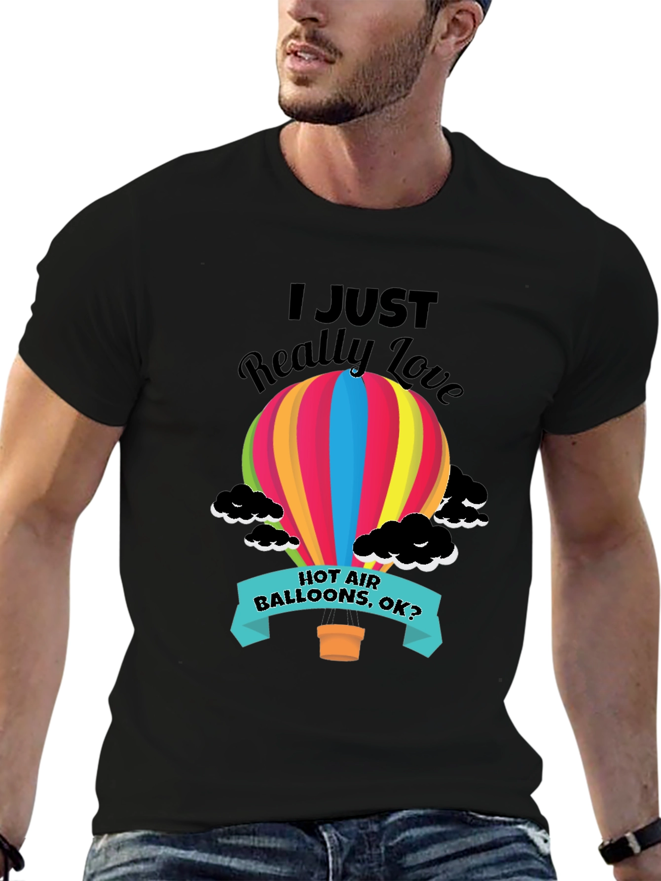 Hot Air Balloon Graphic Tee - Love Balloons Shirt
