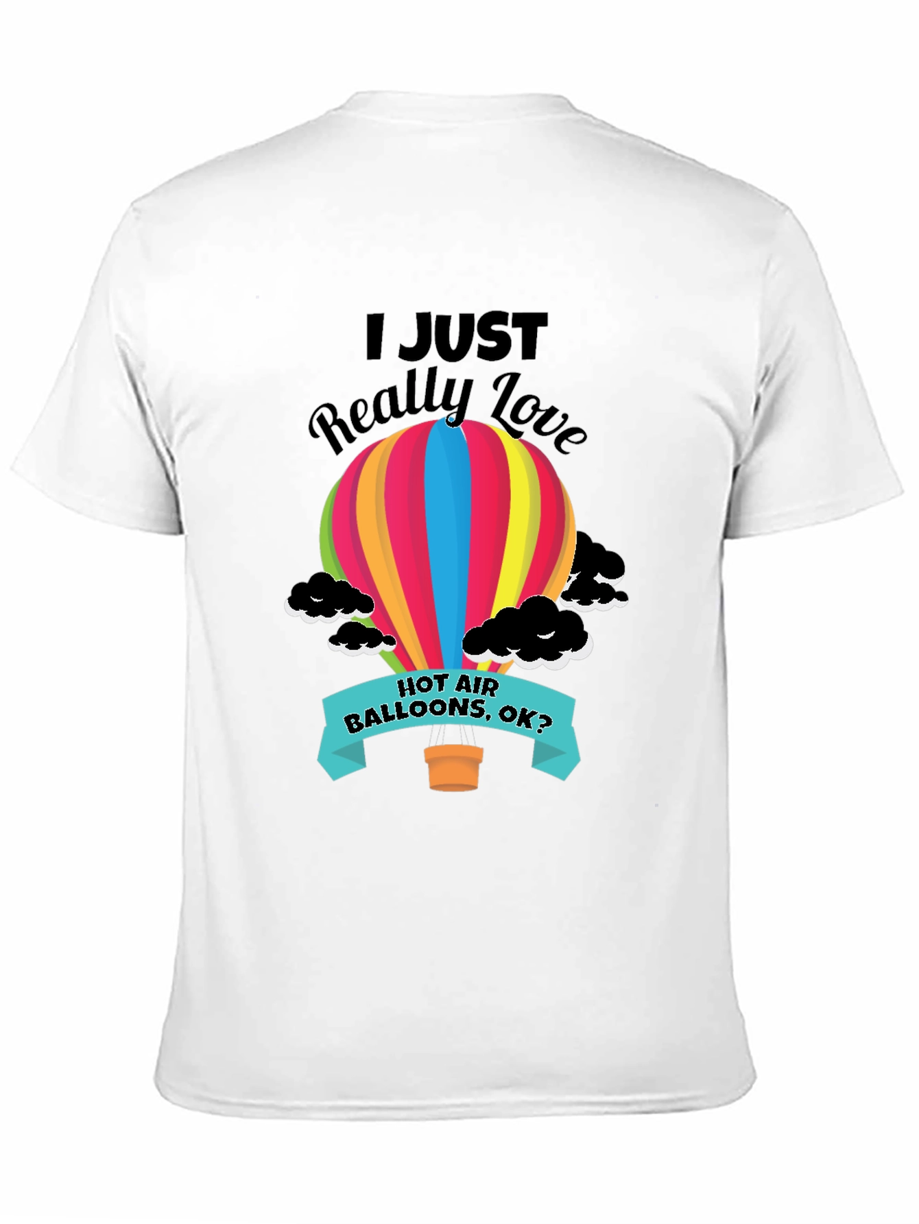 Hot Air Balloon Graphic Tee - Love Balloons Shirt
