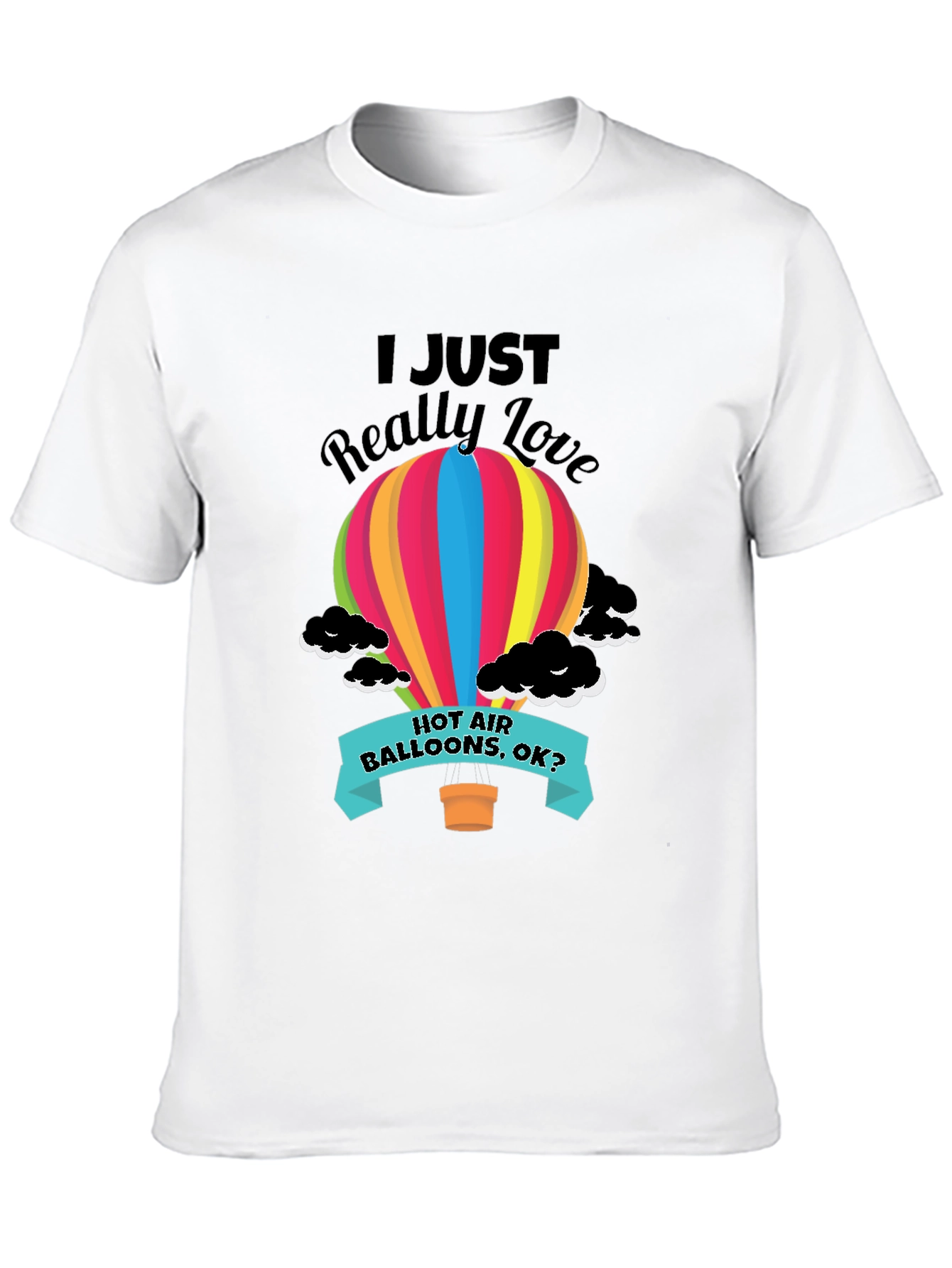 Hot Air Balloon Graphic Tee - Love Balloons Shirt