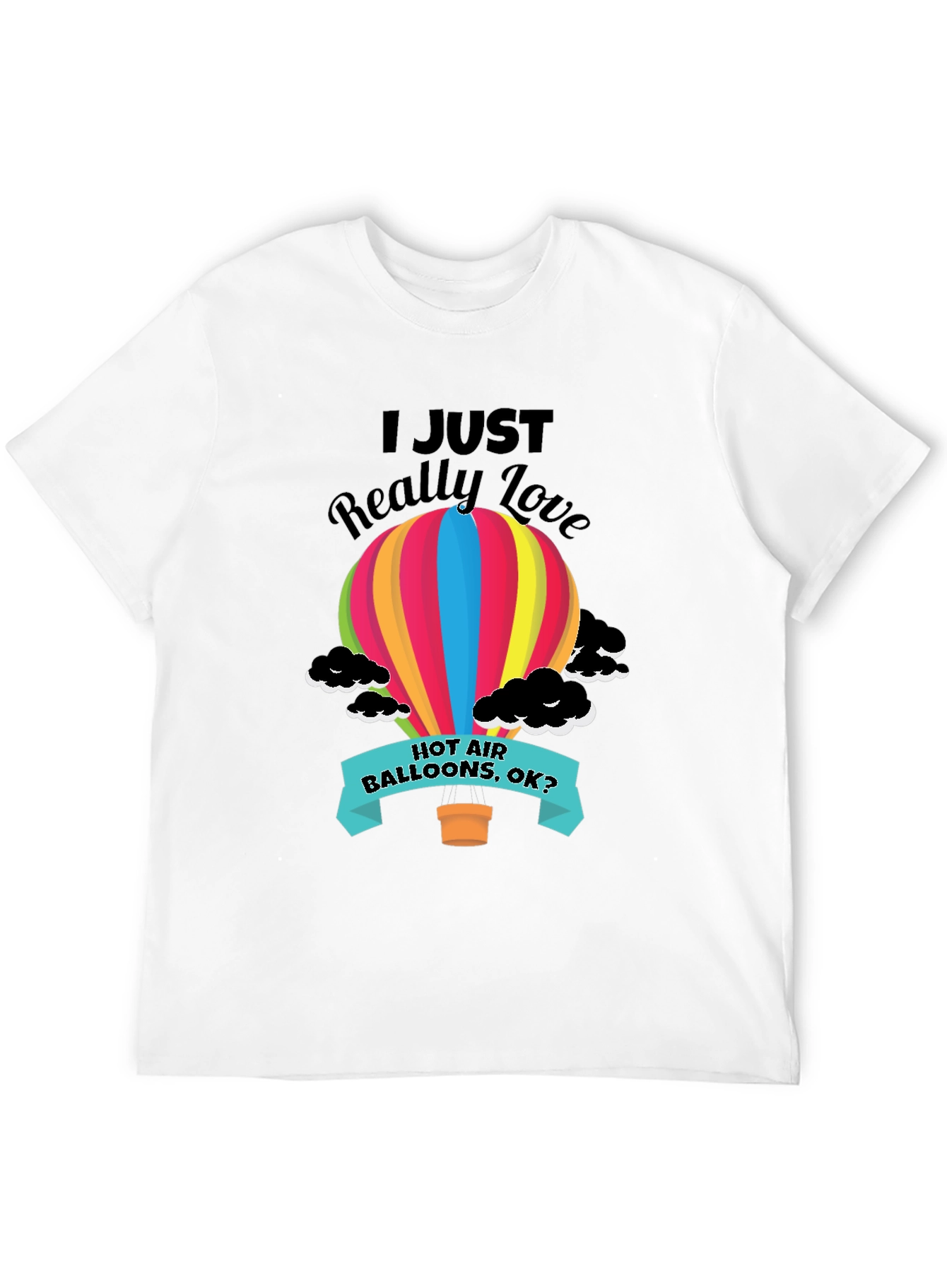 Hot Air Balloon Graphic Tee - Love Balloons Shirt
