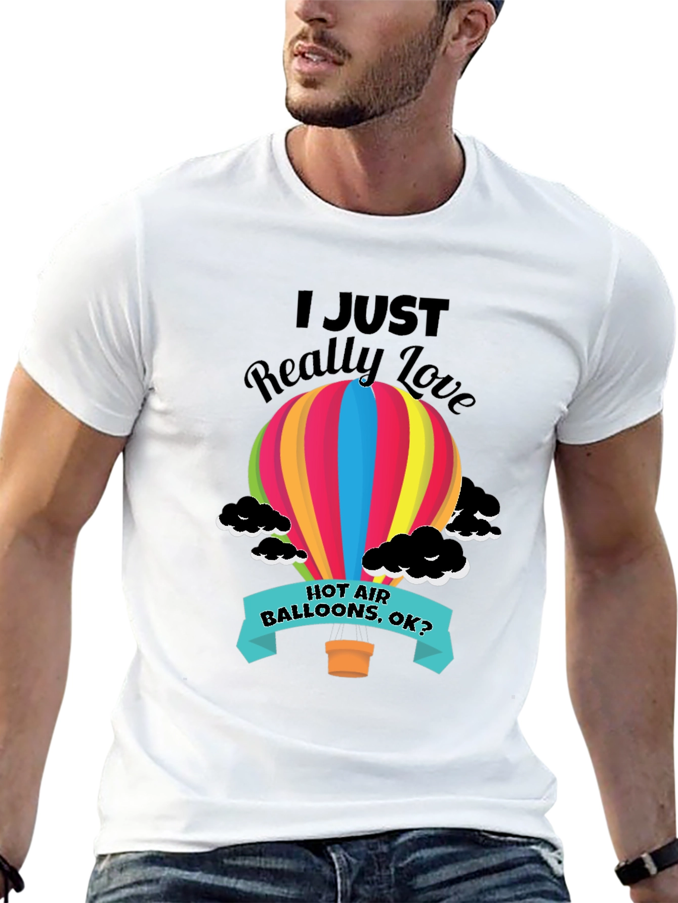 Hot Air Balloon Graphic Tee - Love Balloons Shirt