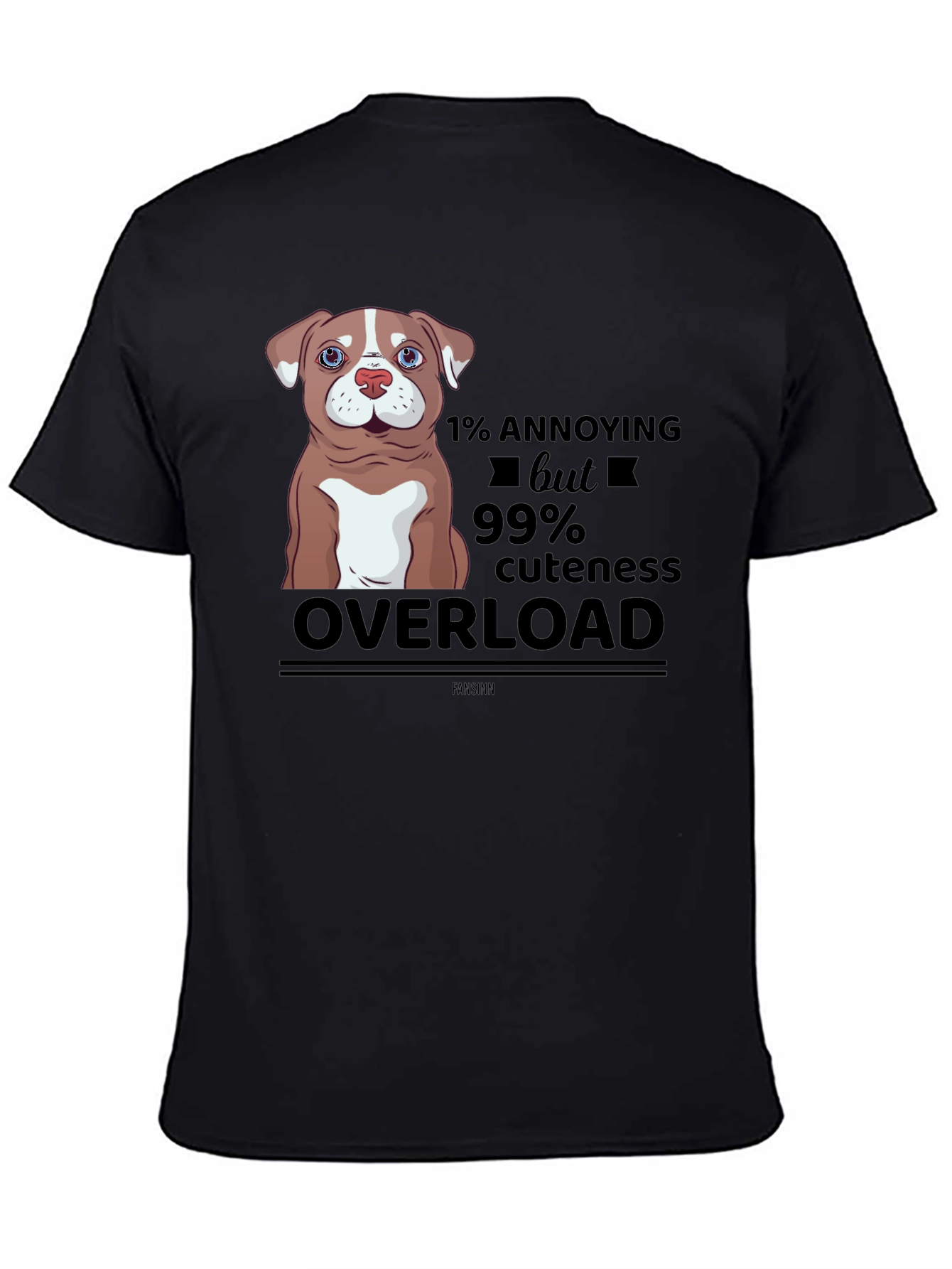 1% Annoying 99% Cute Dog T-Shirt – Funny Cute Dog Lover Tee