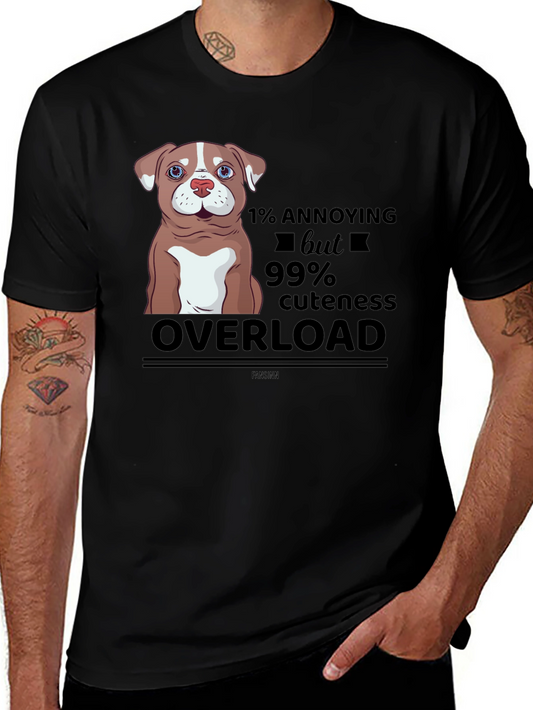 1% Annoying 99% Cute Dog T-Shirt – Funny Cute Dog Lover Tee