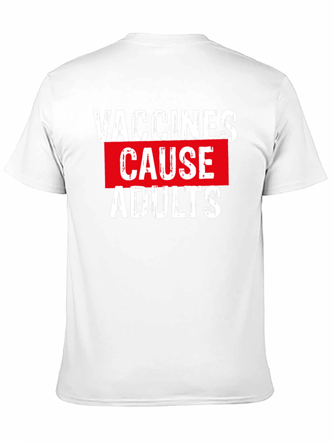 Vaccines Cause Adults Graphic Tee - Black