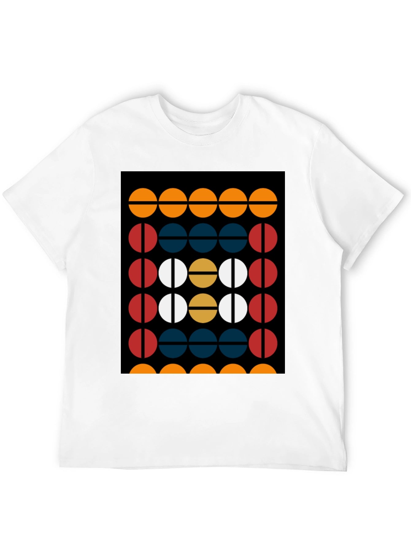Modern Geometric Graphic Tee - Bold Design