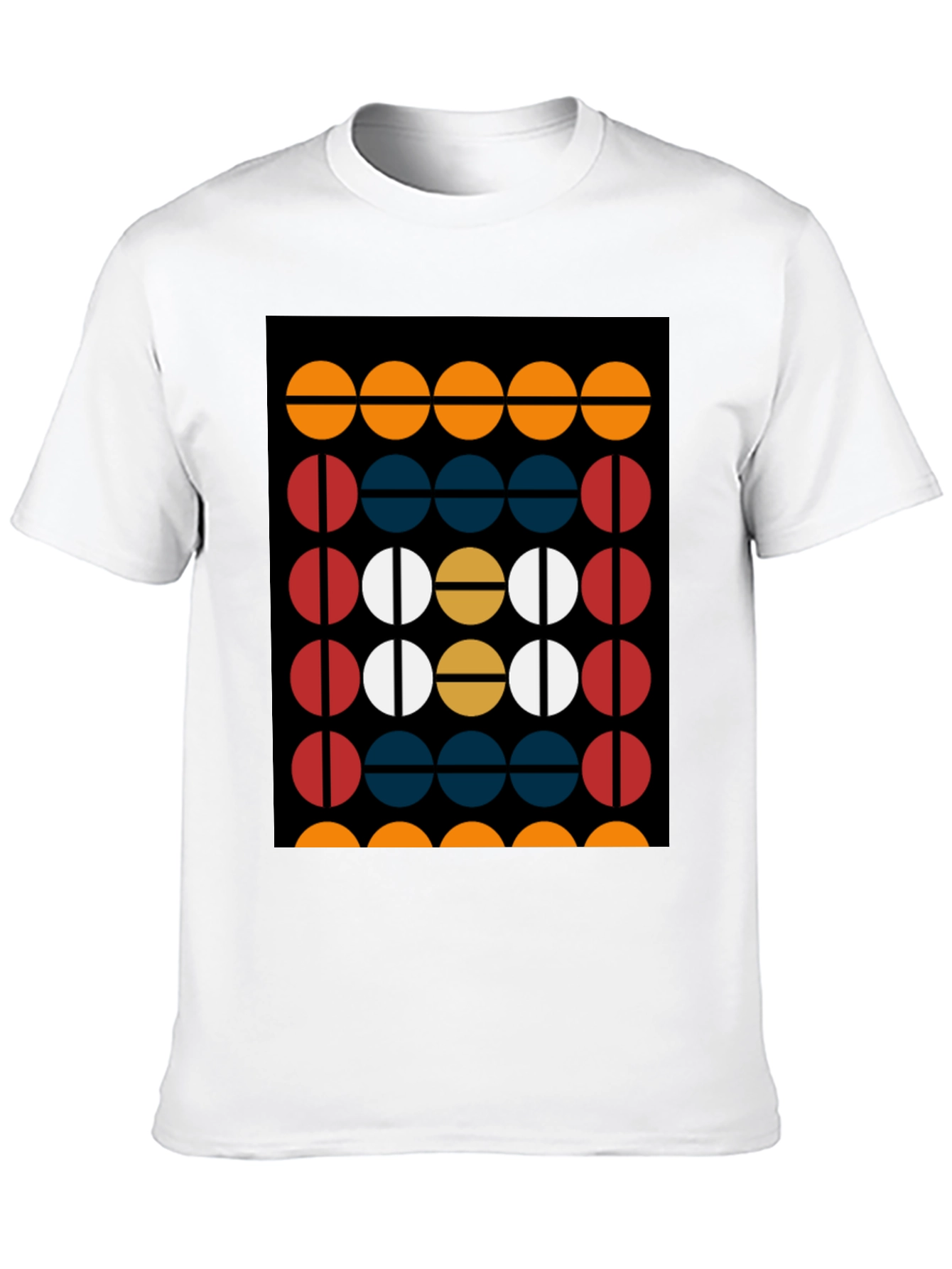 Modern Geometric Graphic Tee - Bold Design