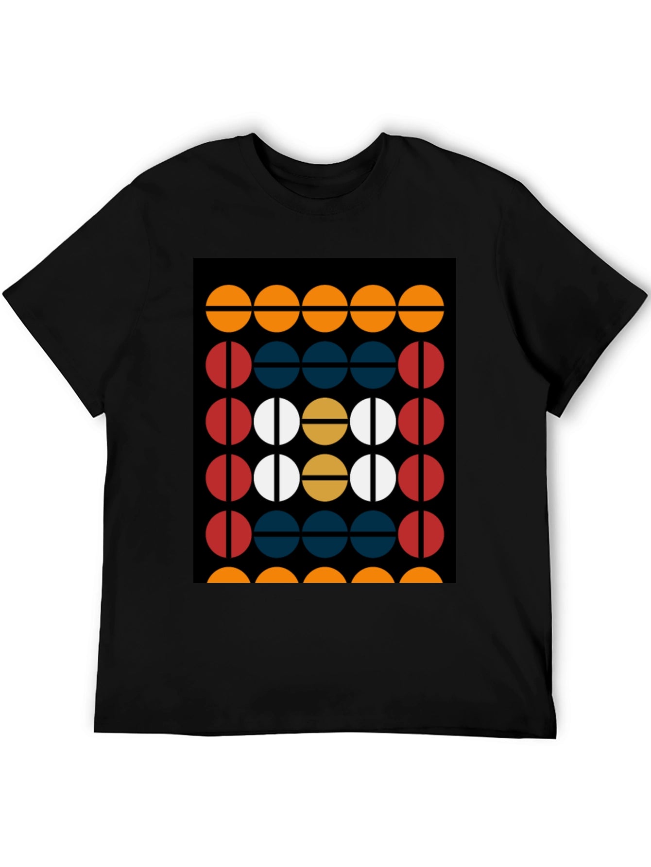 Modern Geometric Graphic Tee - Bold Design