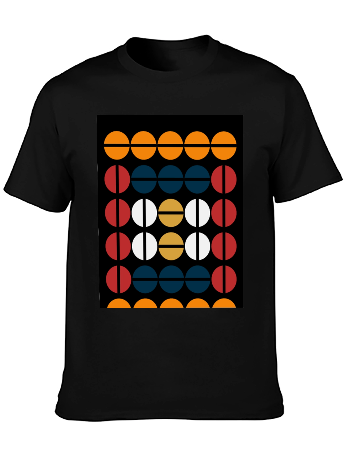 Modern Geometric Graphic Tee - Bold Design