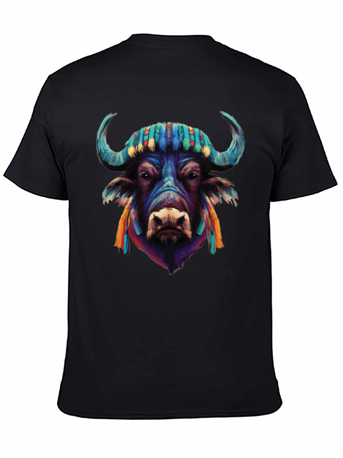 Vibrant Buffalo Graphic Tee - Stylish Mens T-Shirt