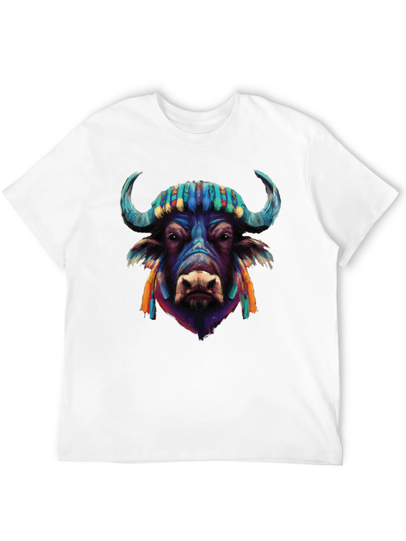 Vibrant Buffalo Graphic Tee - Stylish Mens T-Shirt