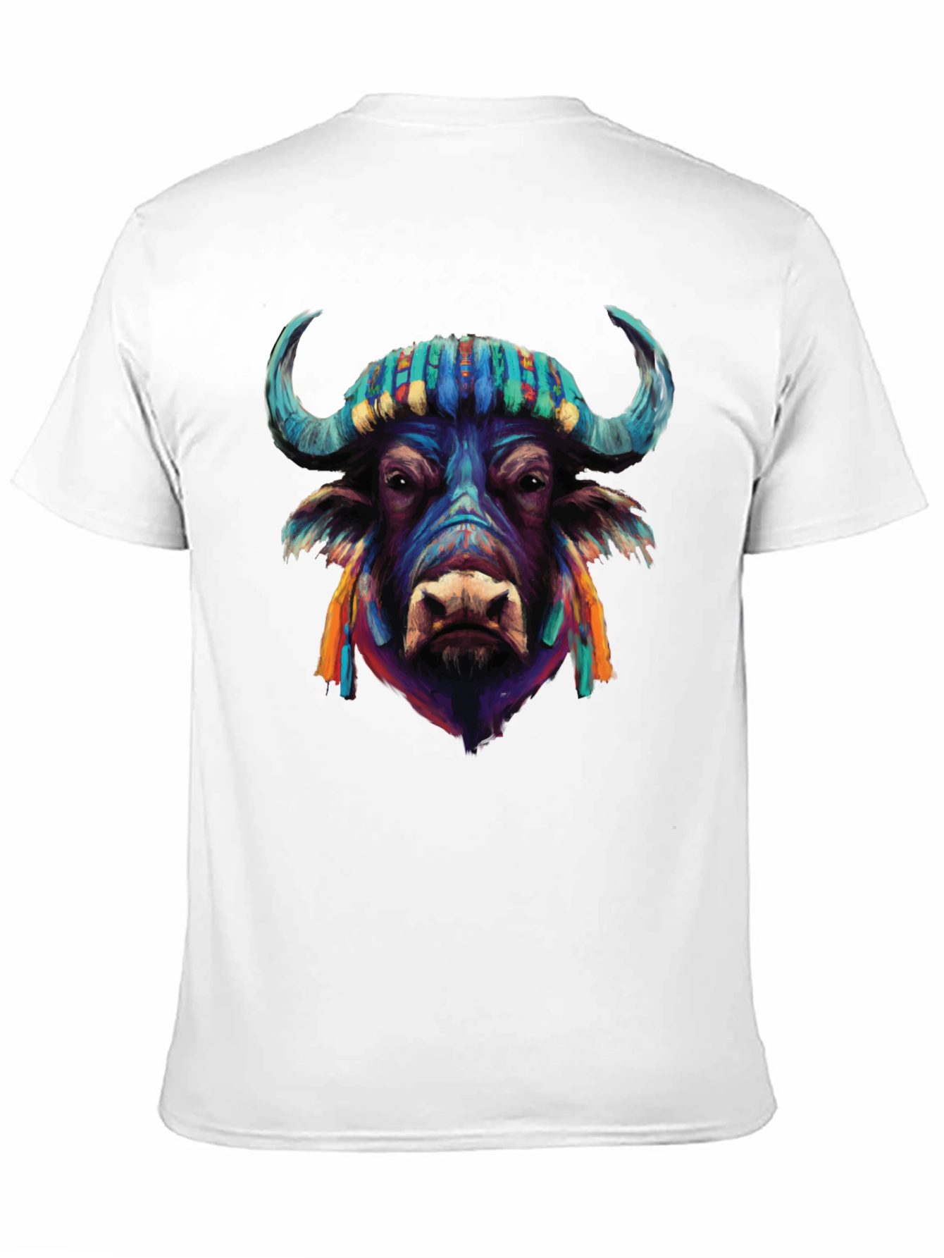Vibrant Buffalo Graphic Tee - Stylish Mens T-Shirt