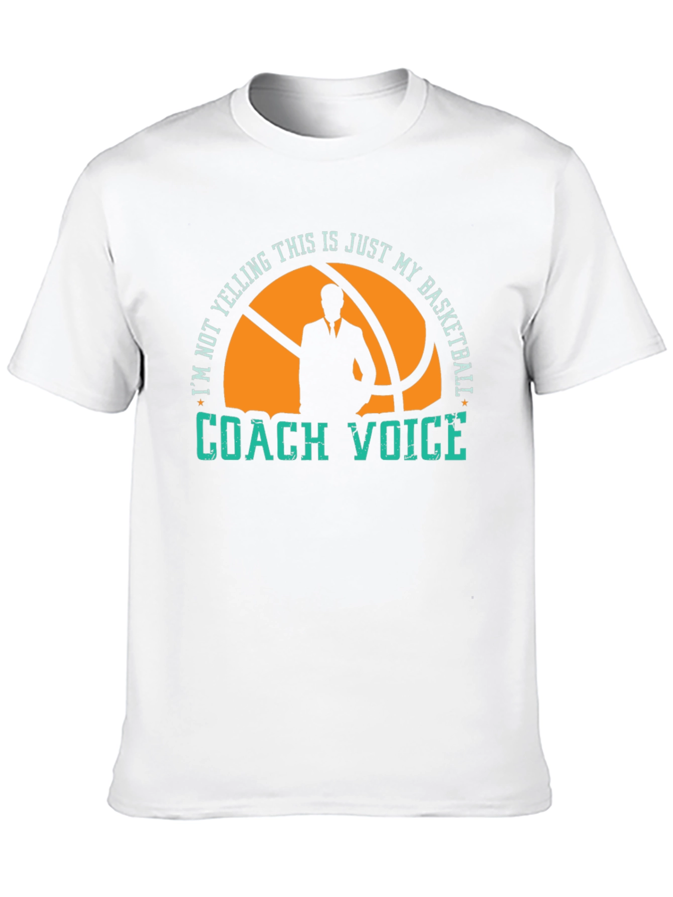Basketball Coach T-Shirt - Im Not Yelling