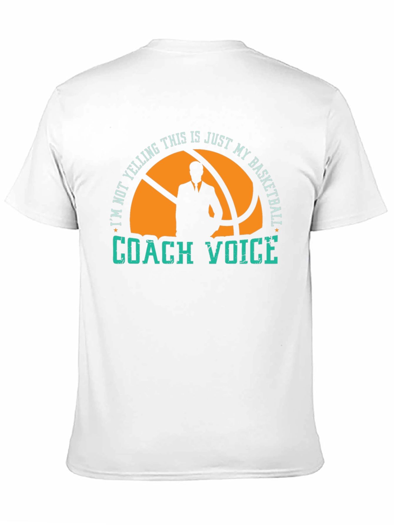Basketball Coach T-Shirt - Im Not Yelling
