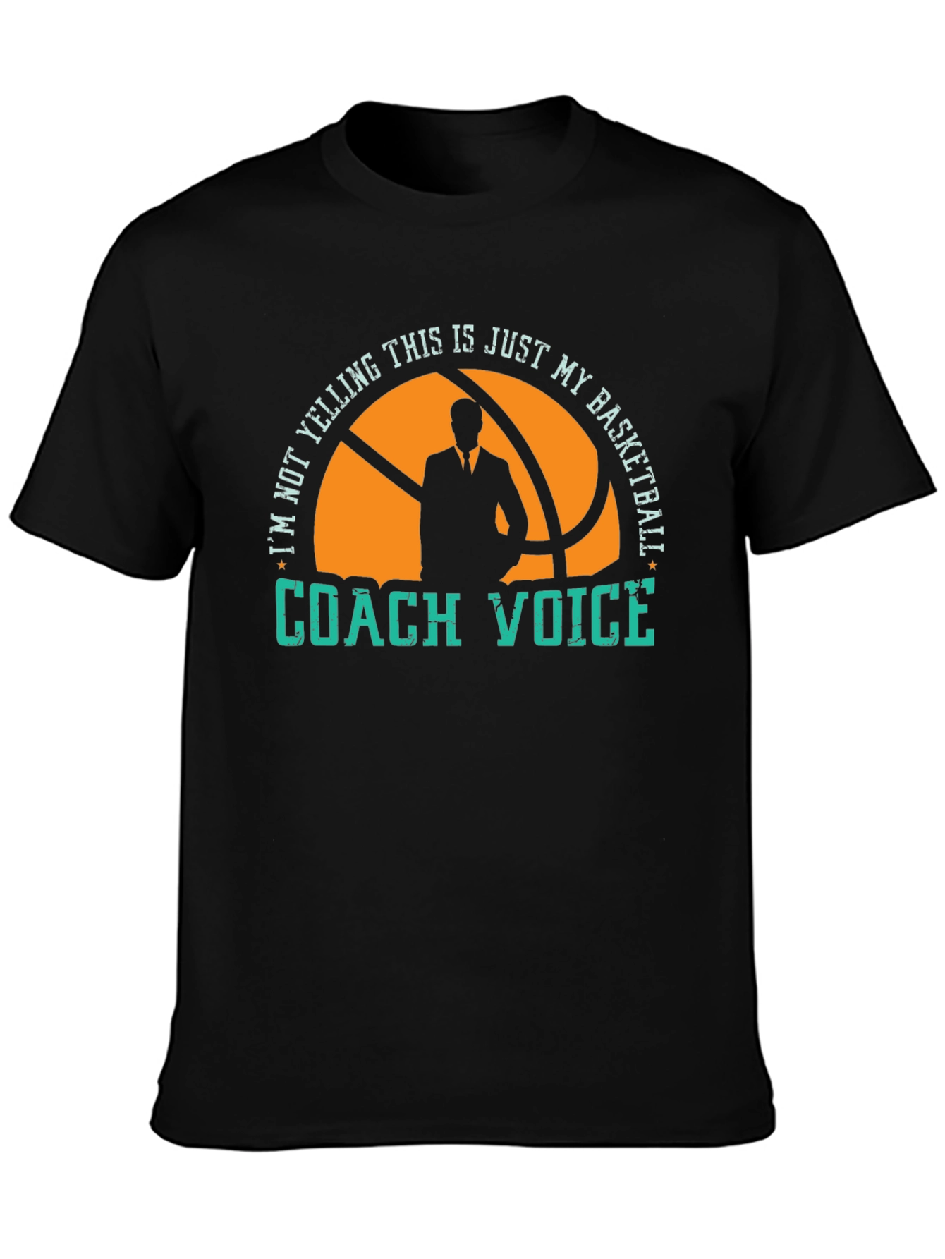 Basketball Coach T-Shirt - Im Not Yelling