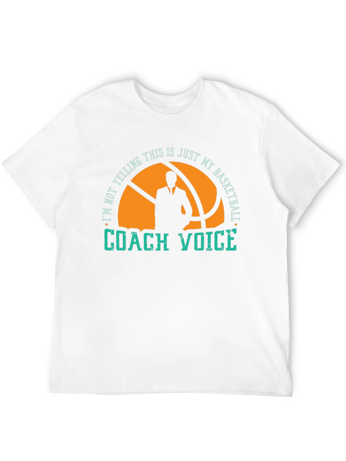 Basketball Coach T-Shirt - Im Not Yelling