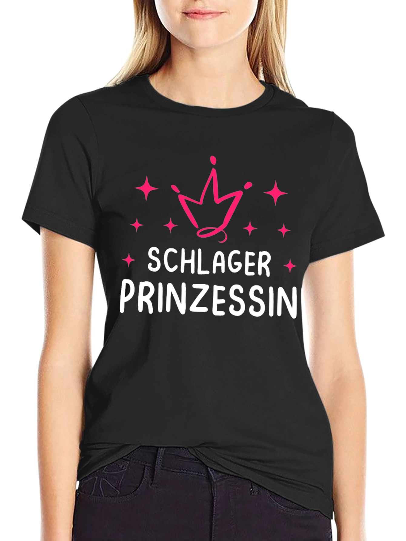 Schlager Prinzessin Black T-Shirt