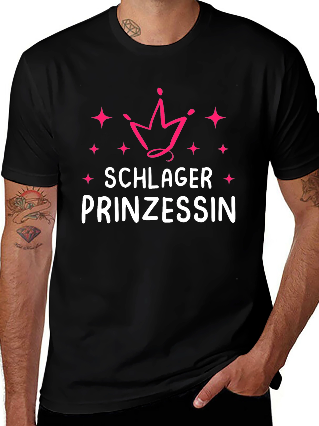 Schlager Prinzessin Black T-Shirt