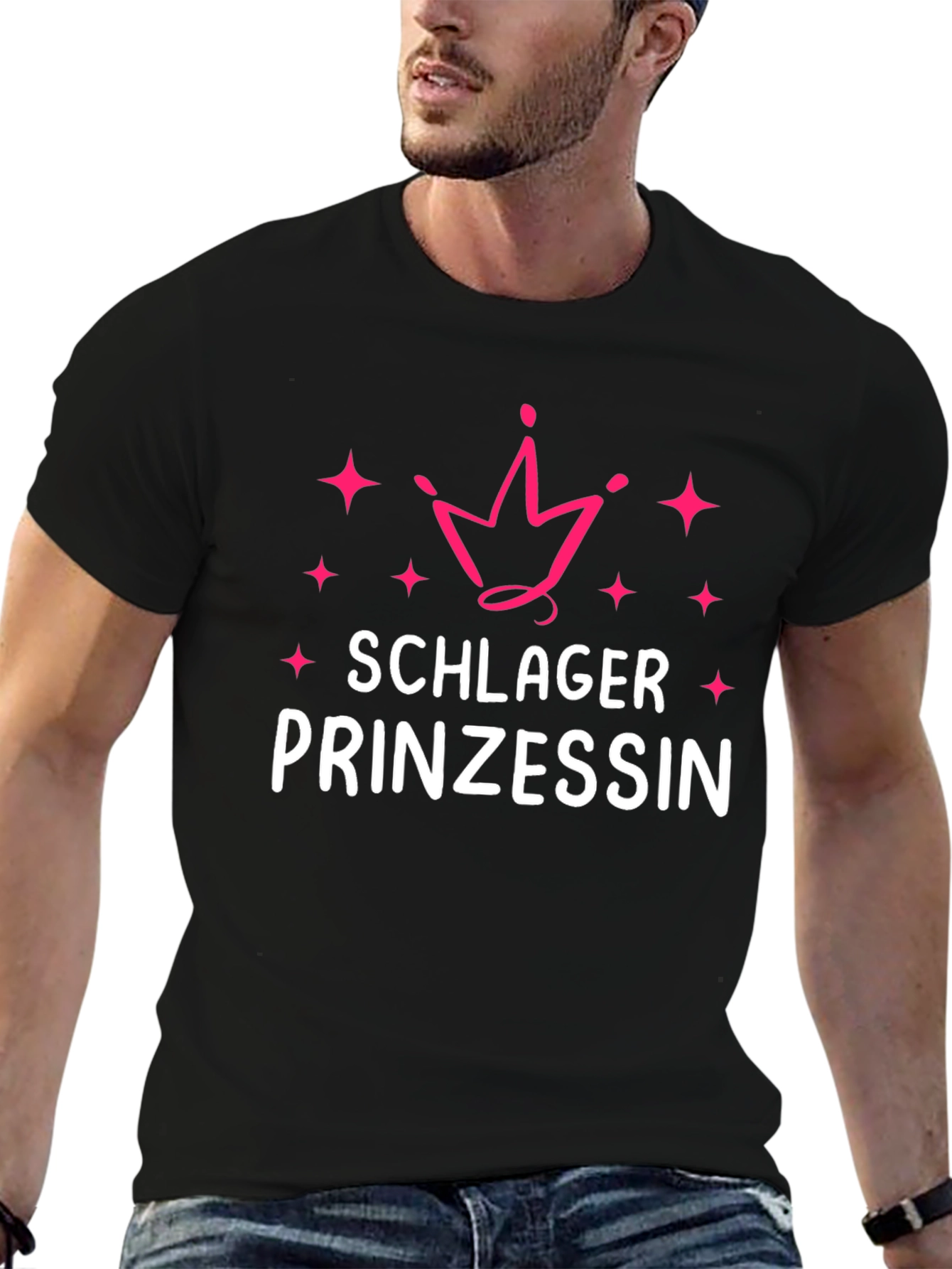 Schlager Prinzessin Black T-Shirt
