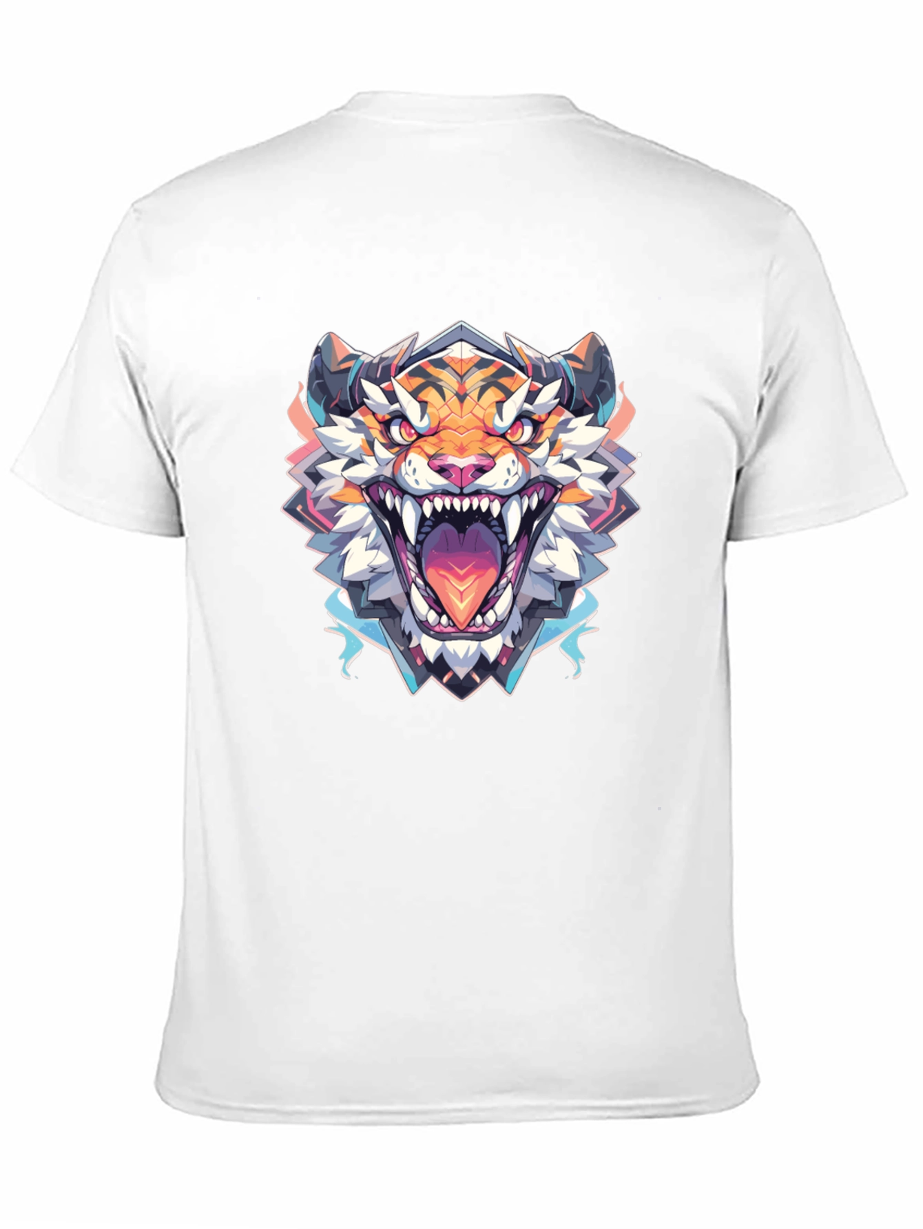 Roaring Tiger Graphic Tee - Black Cotton Shirt