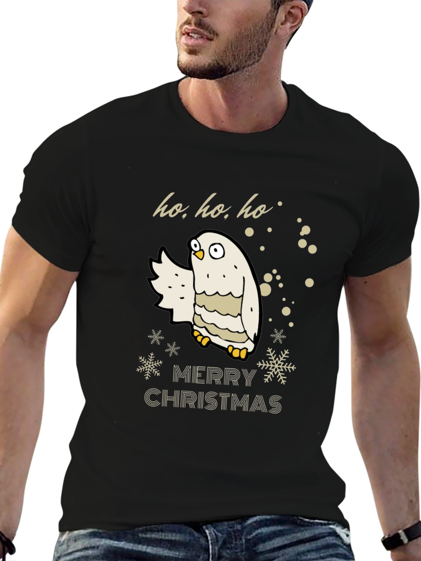 Ho Ho Ho Owl Christmas T-Shirt