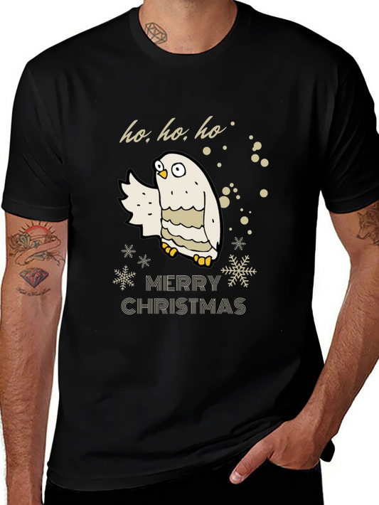 Ho Ho Ho Owl Christmas T-Shirt