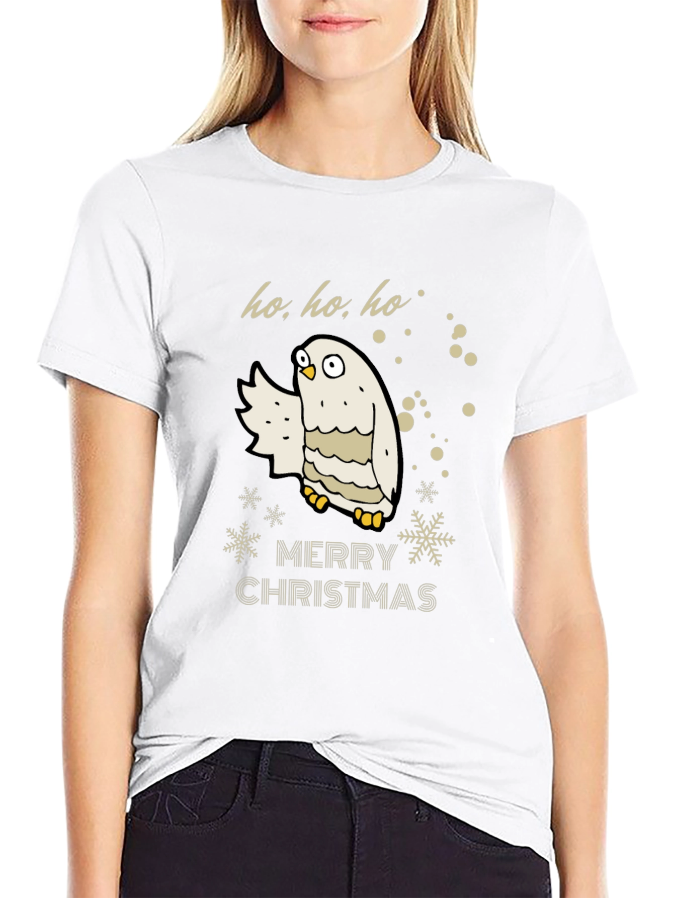Ho Ho Ho Owl Christmas T-Shirt