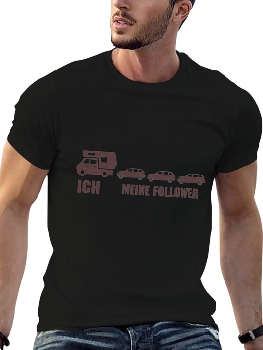 Ich Meine Follower Black T-Shirt - Camper Van & Car Design