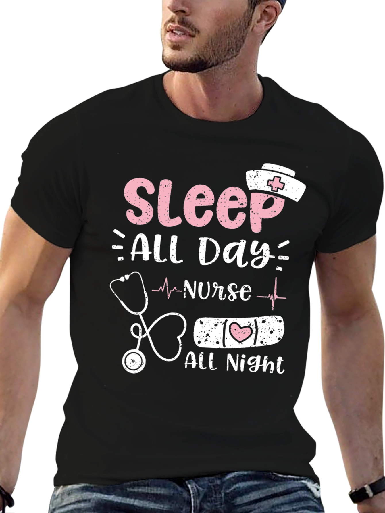 Nurse Sleep All Day All Night T-Shirt