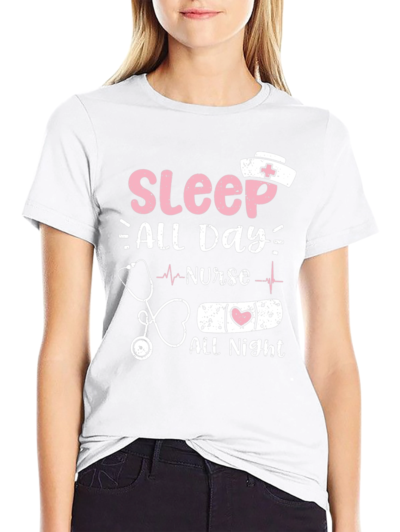 Nurse Sleep All Day All Night T-Shirt
