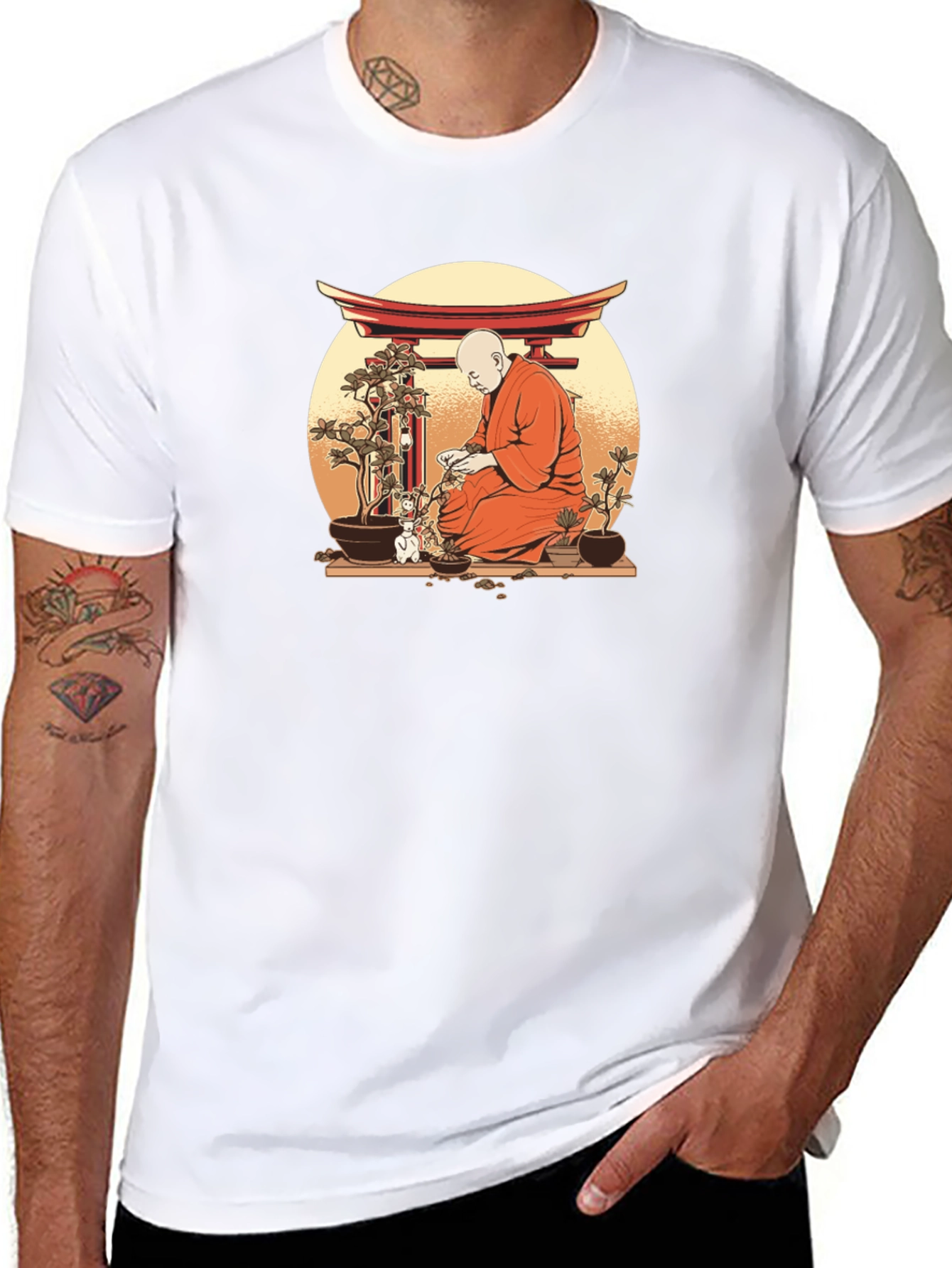 Zen Monk Bonsai T-Shirt