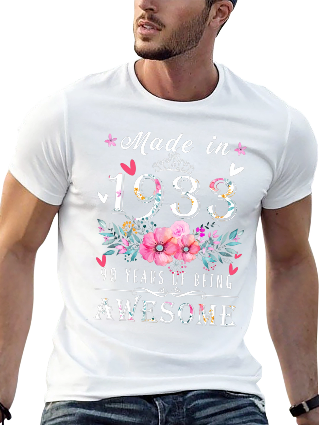 Made in 1933 90th Birthday T-Shirt