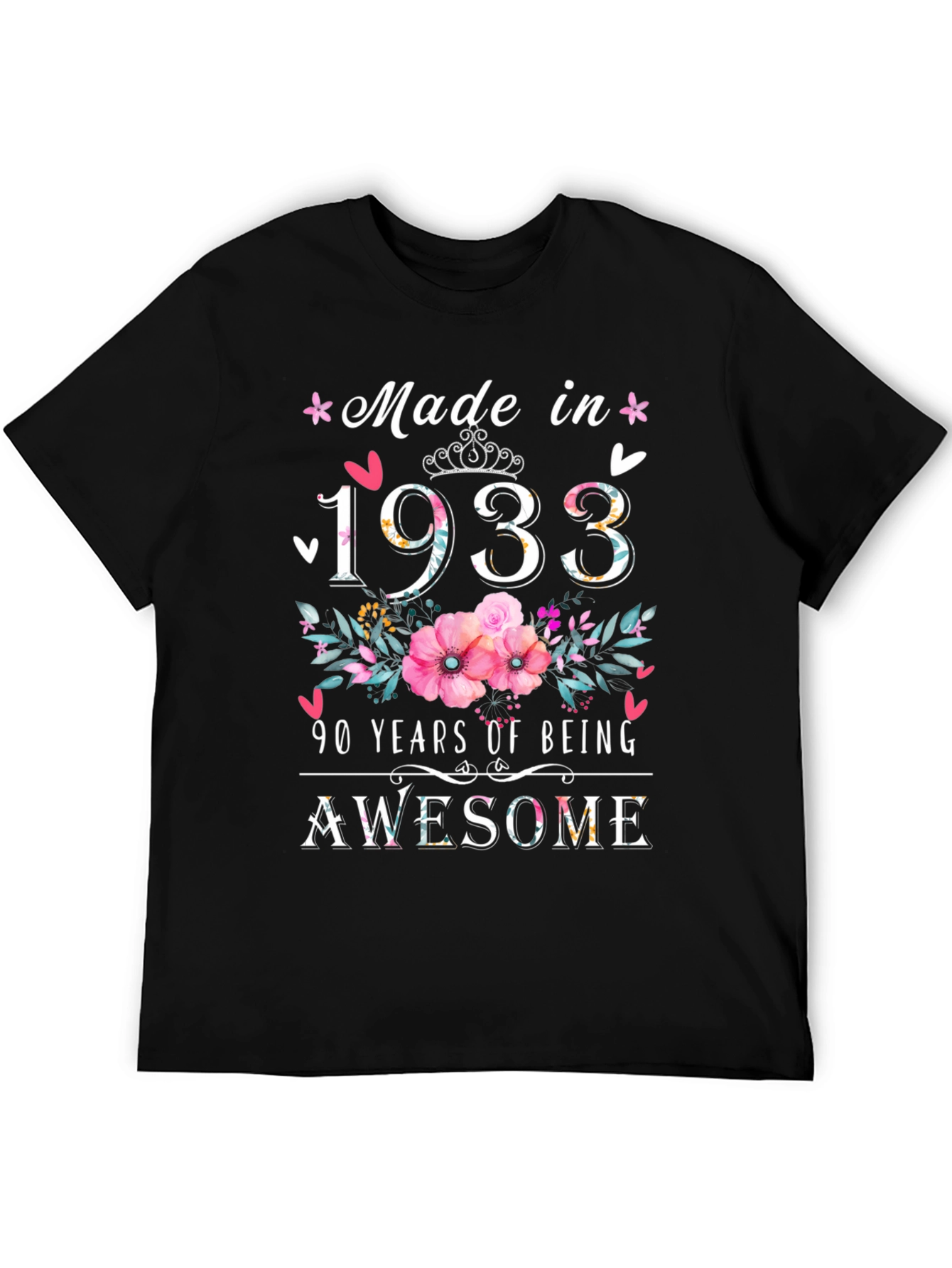 Made in 1933 90th Birthday T-Shirt