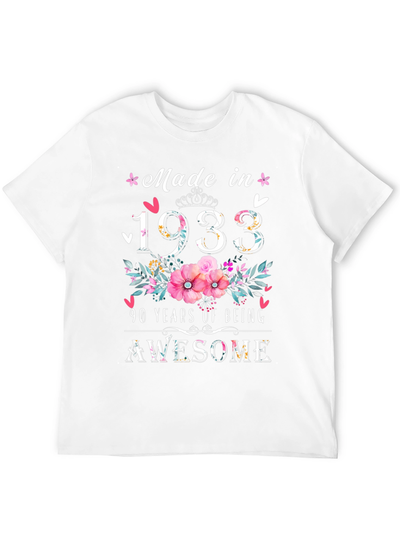 Made in 1933 90th Birthday T-Shirt